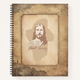 Cuaderno Dios mío. Predicador cristiano viejo de moda
