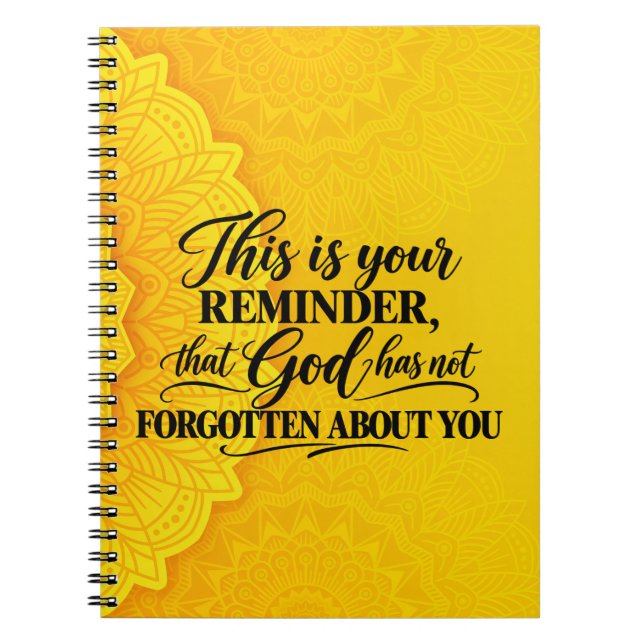 Cuaderno Dios no se ha olvidado  (Frente)