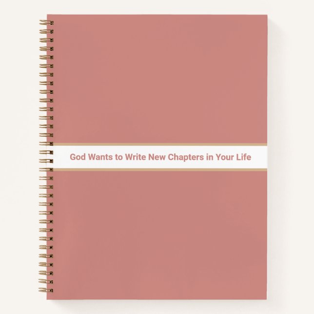 Cuaderno "Dios quiere escribir nuevos capítulos..." Cuadern (Anverso)
