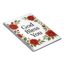 Dios te bendiga Tarjetas florales de rosa religios