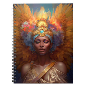 Cuaderno Diosa alada Fantasía Arte
