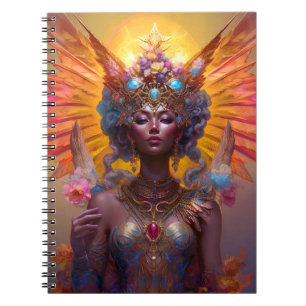 Cuaderno Diosa alada Fantasía Arte