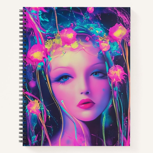 Cuaderno Diosa Alien Neon  (Anverso)