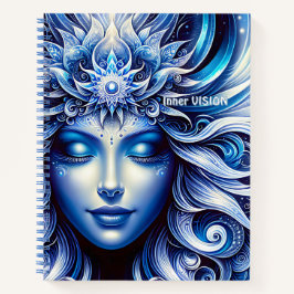 Cuaderno Diosa Cabeza Azul Celestial Enero -