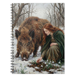 Cuaderno Diosa celta y jabalí