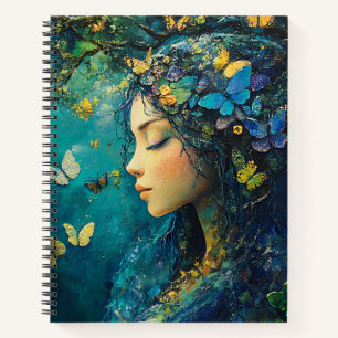 Cuaderno Diosa del Bosque Encantado con Mariposas (1)