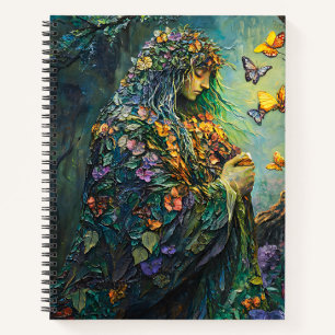 Cuaderno Diosa del Bosque Encantado con Mariposas (3)