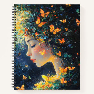 Cuaderno Diosa del Bosque Encantado con Mariposas (5)