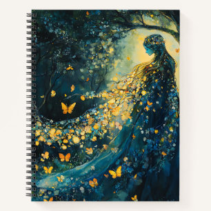 Cuaderno Diosa del Bosque Encantado con Mariposas (8)