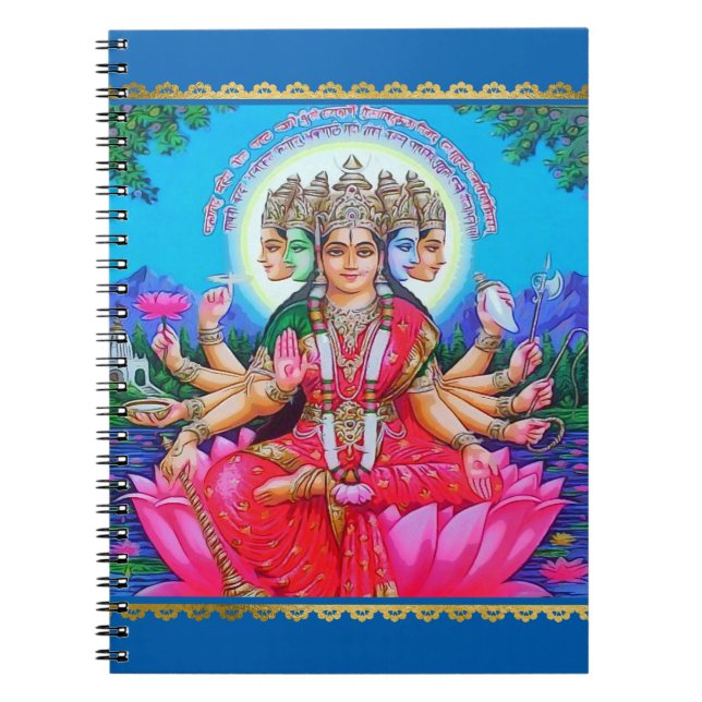 Cuaderno Diosa Gayatri Devi Deity (Frente)