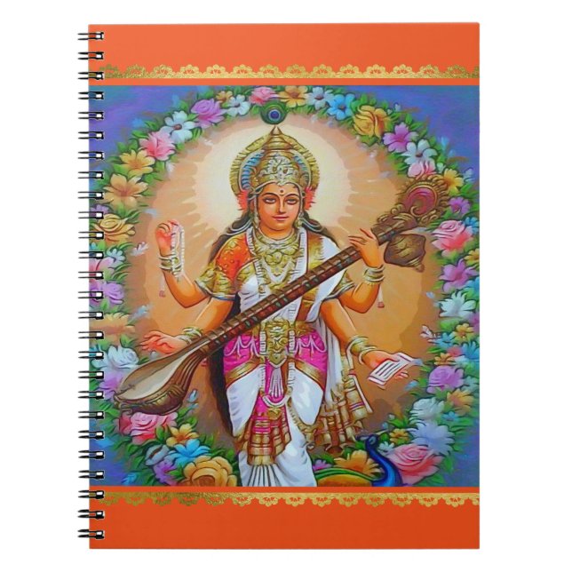 Cuaderno Diosa hermosa Saraswati (Frente)