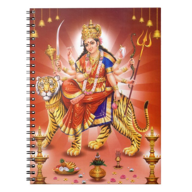 Cuaderno Diosa hindú Durga (Frente)