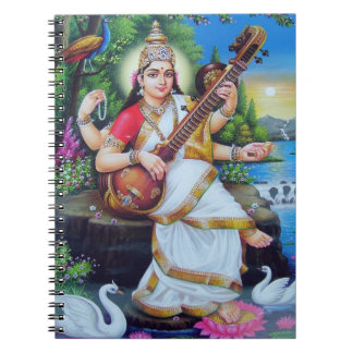 Cuaderno Diosa hindú Saraswati
