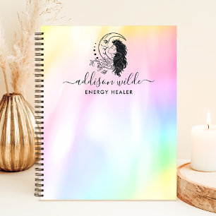Cuaderno Diosa Lluvia Celestial Mística Luna Personalizada