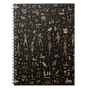 Cuaderno Dioses y jeroglíficos egipcios antiguos