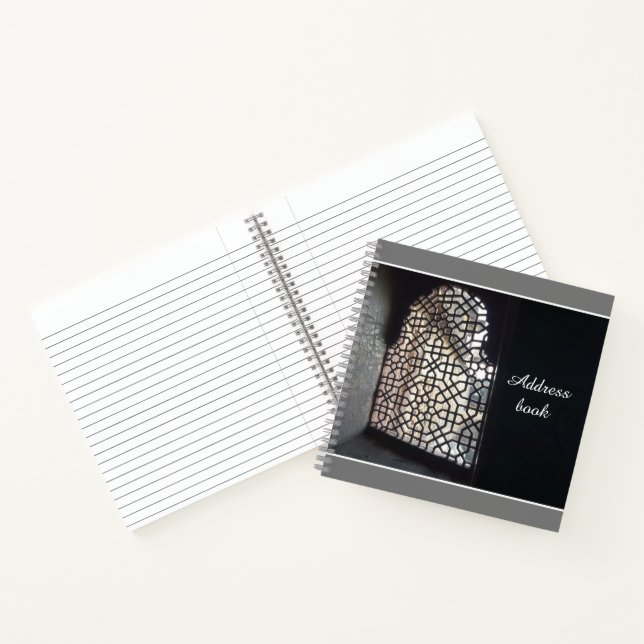 Cuaderno Dirección abstracta Bloc de notas de espiral oscur (Interior)