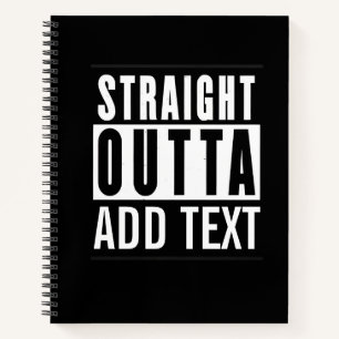 Cuaderno Directamente Saliendo... Portátil - Crea tu propio