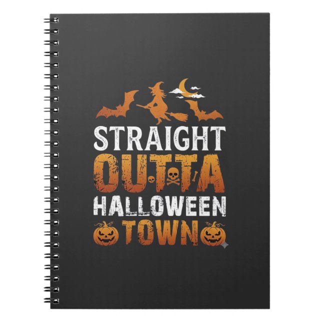 Cuaderno Directo desde Halloween Town Bruja Murciélagos de  (Frente)