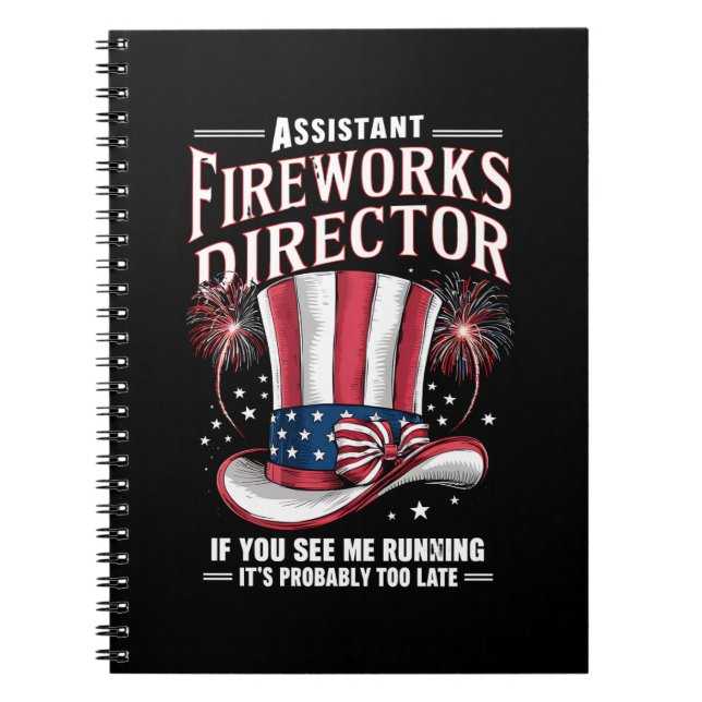 Cuaderno Director Asistente de Fuegos Artificiales EE. UU.  (Frente)