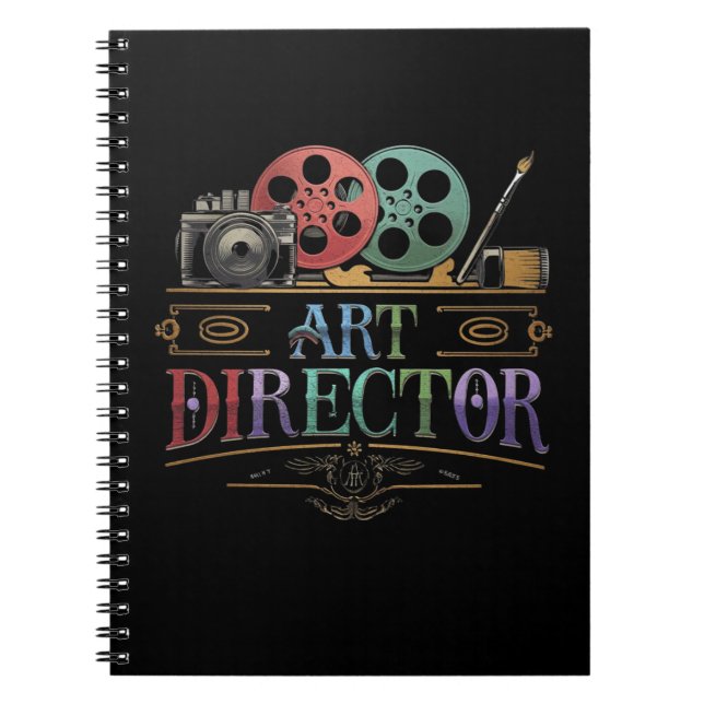 Cuaderno Director de Arte Dorado Vintage (Frente)
