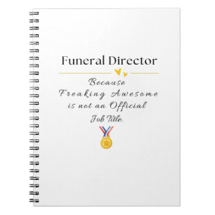 Cuaderno director de funeraria