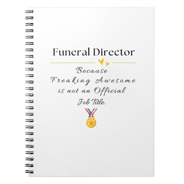 Cuaderno director de funeraria (Frente)