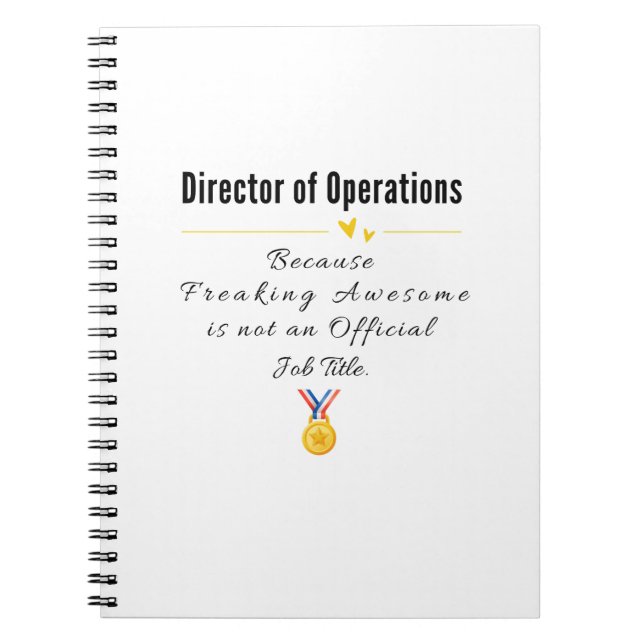 Cuaderno Director de Operaciones (Frente)