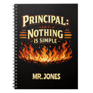 Cuaderno Director Divertido Personalizado: Nada Es Simple