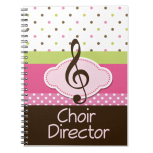 Cuaderno Director Gift Journal Notebook del coro
