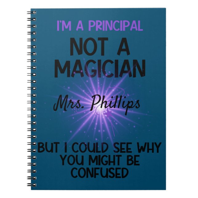 Cuaderno Director personalizado de vuelta a la escuela rega (Frente)