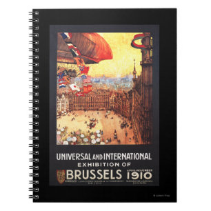 Cuaderno Dirigible de Lebaudy con las banderas del mundo en