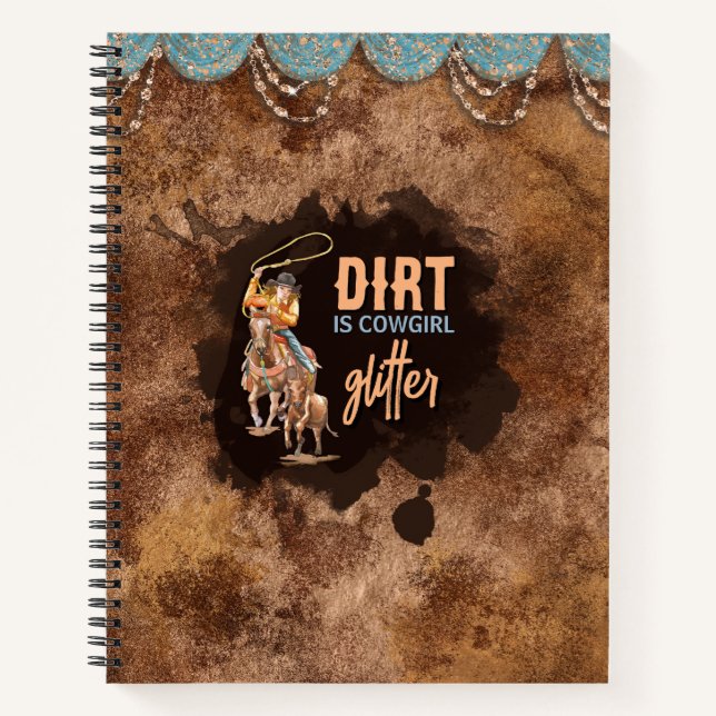 Cuaderno Dirt es Purpurina de Cowgirl (Anverso)
