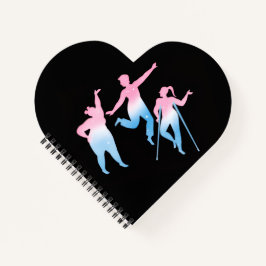 Cuaderno disabled trans design on heart shaped