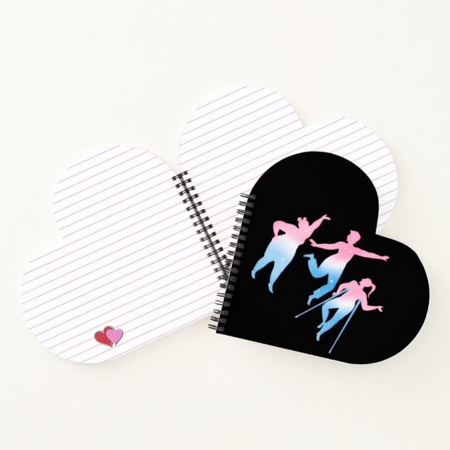 Cuaderno disabled trans design on heart shaped (Interior)