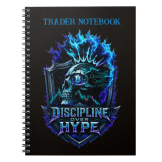 Cuaderno Disciplina Sobre Hype Mentalidad de Bitcoin Cripto