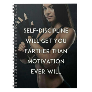 Cuaderno Disciplina vs Motivación - Inspiración de gimnasio