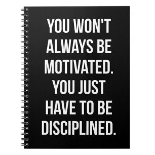 Cuaderno Disciplina vs Motivación - Trabajo Inspirador