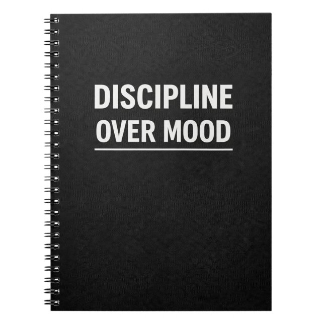 Cuaderno Discipline Over Mood Motivational Planner (Frente)