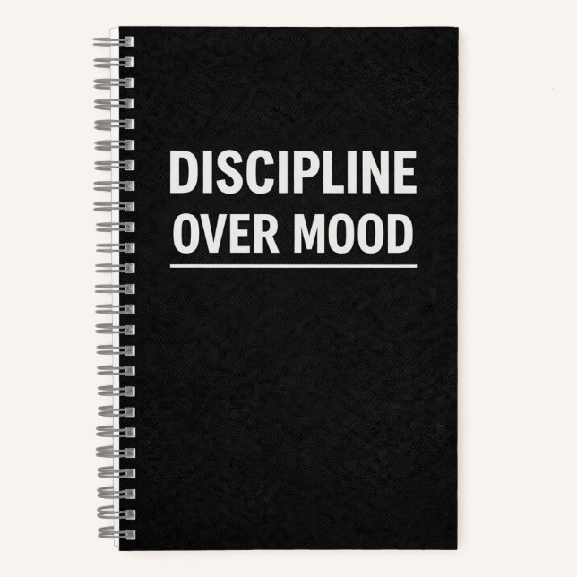 Cuaderno Discipline Over Mood Motivational Planner (Anverso)