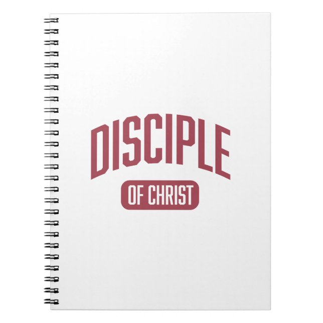 Cuaderno Discípulo Bloc de notas espiral de Borgoña (Frente)