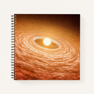 Cuaderno Disco De Material Alrededor De Star Fu Orionis.