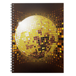 Cuaderno Discoteca fiesta: Luces Vintage brillantes.