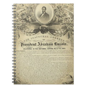 Cuaderno Discurso inaugural de Lincoln del abe del