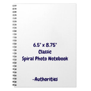 Cuaderno Diseña tu propia foto clásica en espiral de 6,5" x