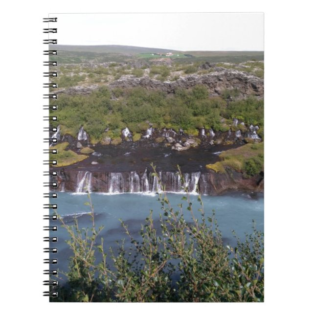 Cuaderno diseñado para la cascada de Huaranfossar (Frente)