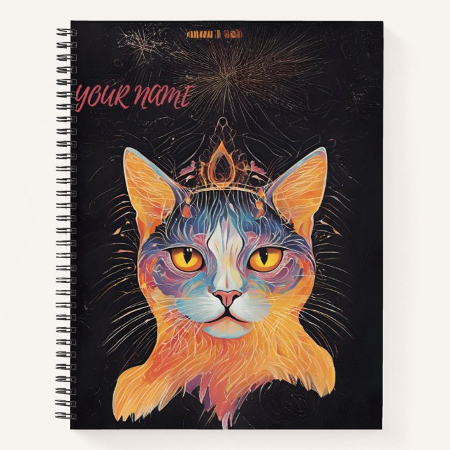 Cuaderno Diseñado para los amantes del gato (Anverso)