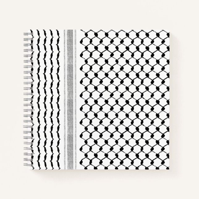 Cuaderno Diseñado por el Personalizado Kufiya palestino (Anverso)
