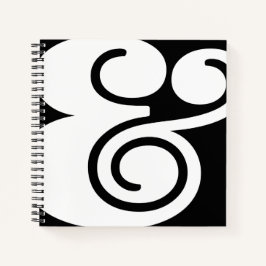 Cuaderno Diseñador de Ampersand "&" | BL B/W |