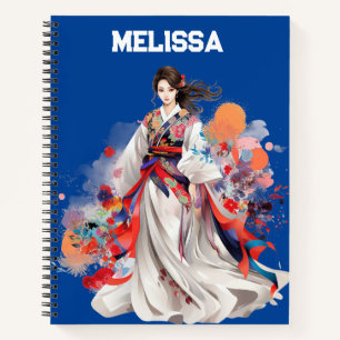 Cuaderno Diseñador de moda de vestido de moda asiática