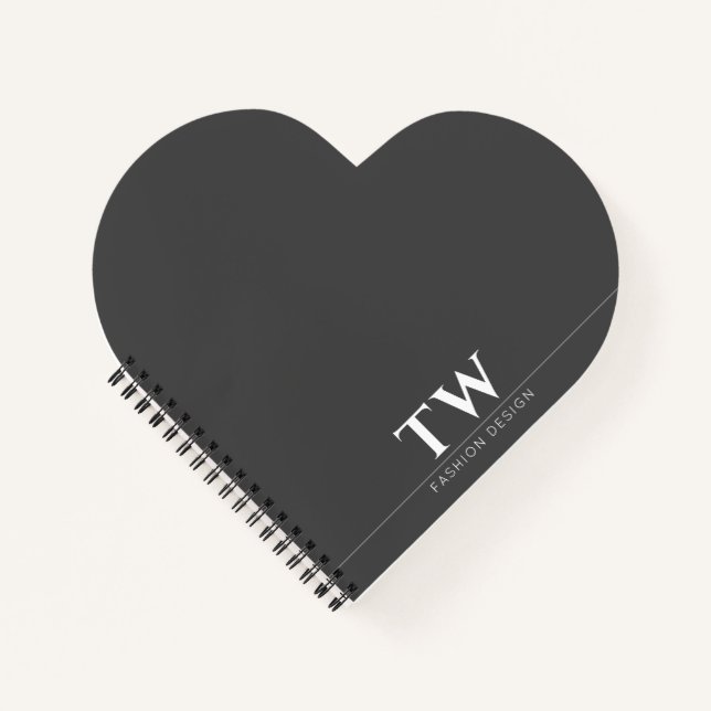 Cuaderno Diseñador de moda negro (Anverso)